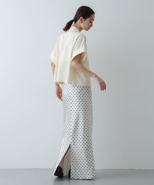 SENSE OF PLACE by URBAN RESEARCH（センスオブプレイスバイアーバンリサーチ）の「『接触冷感』汗ジミ防止カップツキバックオープンキャミソール（キャミソール・レディース・ブラック/オフホワイト/ブラウン・S/ONE）」の6枚目の写真