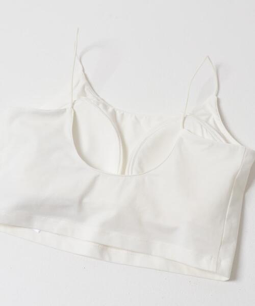 SENSE OF PLACE by URBAN RESEARCH（センスオブプレイスバイアーバンリサーチ）の「『接触冷感』汗ジミ防止カップツキバックオープンキャミソール（キャミソール・レディース・ブラック/オフホワイト/ブラウン・S/ONE）」の11枚目の写真