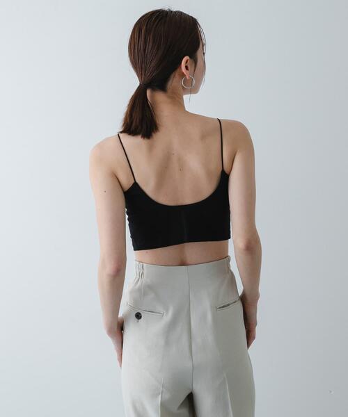 SENSE OF PLACE by URBAN RESEARCH（センスオブプレイスバイアーバンリサーチ）の「『接触冷感』汗ジミ防止カップツキバックオープンキャミソール（キャミソール・レディース・ブラック/オフホワイト/ブラウン・S/ONE）」の15枚目の写真