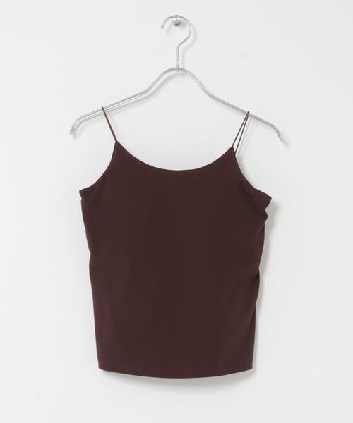 SENSE OF PLACE by URBAN RESEARCH（センスオブプレイスバイアーバンリサーチ）の「『接触冷感』汗ジミ防止カップツキバックオープンキャミソール（キャミソール・レディース・ブラック/オフホワイト/ブラウン・S/ONE）」の22枚目の写真