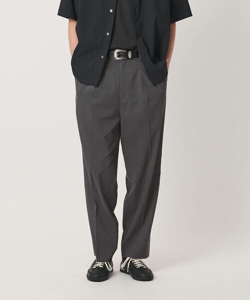 BEAUTY&YOUTH UNITED ARROWS(ビューティーアンドユースユナイテッドアローズ)の「タンブル リネン スラックス NO.9(スラックス・メンズ・ブラック/オフホワイト/ダークグレー・S/M/XL/L)」の5枚目の写真