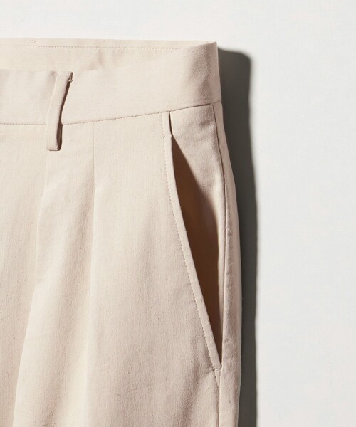 BEAUTY&YOUTH UNITED ARROWS(ビューティーアンドユースユナイテッドアローズ)の「タンブル リネン スラックス NO.9(スラックス・メンズ・ブラック/オフホワイト/ダークグレー・S/M/XL/L)」の16枚目の写真