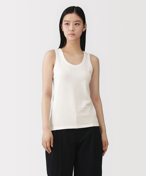 MUJI Labo(ムジラボ)の「〔MUJI Labo〕婦人 リネン混タンクトップ(タンクトップ・レディース・グリーン系/オフホワイト/グレー・S/M/L/XL)」の1枚目の写真