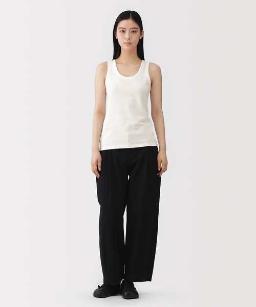 MUJI Labo(ムジラボ)の「〔MUJI Labo〕婦人 リネン混タンクトップ(タンクトップ・レディース・グリーン系/オフホワイト/グレー・S/M/L/XL)」の4枚目の写真