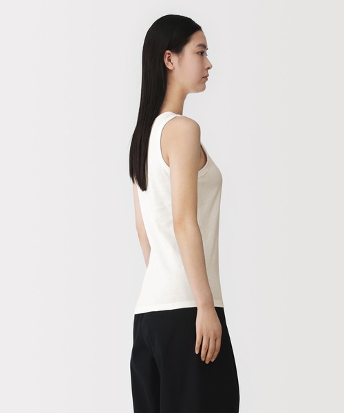 MUJI Labo(ムジラボ)の「〔MUJI Labo〕婦人 リネン混タンクトップ(タンクトップ・レディース・グリーン系/オフホワイト/グレー・S/M/L/XL)」の5枚目の写真