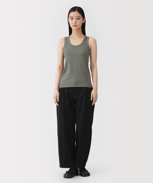MUJI Labo(ムジラボ)の「〔MUJI Labo〕婦人 リネン混タンクトップ(タンクトップ・レディース・グリーン系/オフホワイト/グレー・S/M/L/XL)」の11枚目の写真
