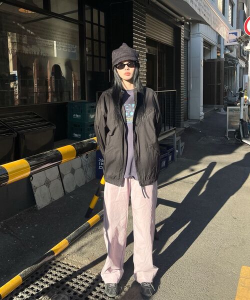 WMC（ダブリューエムシー）の「[UVプロテクション] 2WAYシアードスタンドネックジャケット_BLACK（ナイロンジャケット・レディース・ブラック・M/L/XL）」の6枚目の写真
