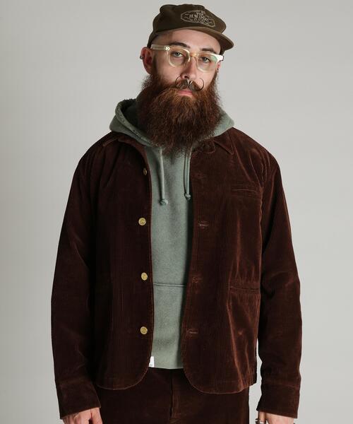 Schott（ショット）の「Schott/ショット/WOOLEN CORDUROY SACK JKT/ウール コーデュロイ サック ジャケット（テーラードジャケット・メンズ・ブラック/ブラウン・M/L/XL/2XL）」の2枚目の写真