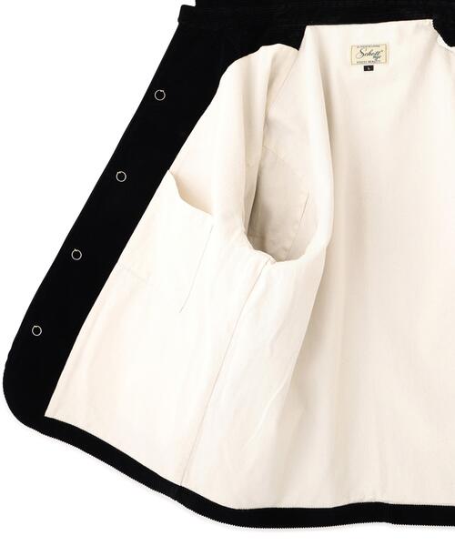 Schott（ショット）の「Schott/ショット/WOOLEN CORDUROY SACK JKT/ウール コーデュロイ サック ジャケット（テーラードジャケット・メンズ・ブラック/ブラウン・M/L/XL/2XL）」の11枚目の写真
