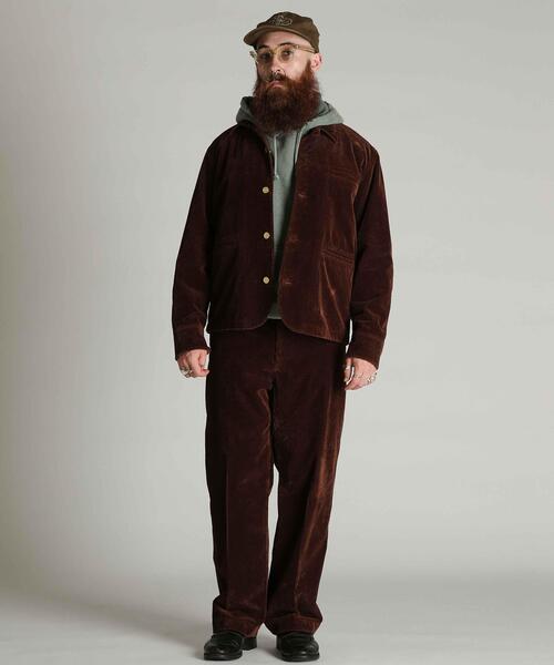 Schott（ショット）の「Schott/ショット/WOOLEN CORDUROY SACK JKT/ウール コーデュロイ サック ジャケット（テーラードジャケット・メンズ・ブラック/ブラウン・M/L/XL/2XL）」の16枚目の写真