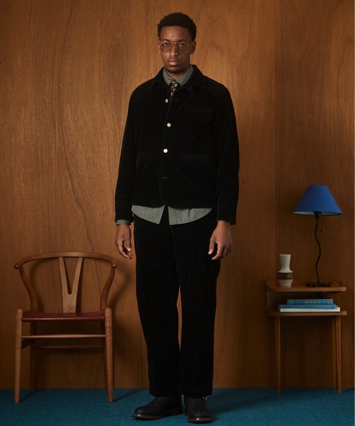 Schott（ショット）の「Schott/ショット/WOOLEN CORDUROY SACK JKT/ウール コーデュロイ サック ジャケット（テーラードジャケット・メンズ・ブラック/ブラウン・M/L/XL/2XL）」の3枚目の写真