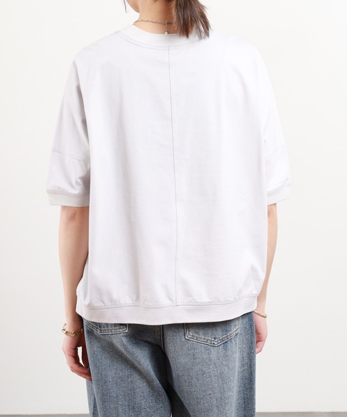 BRODIAEA(ブローディア)の「BRODIAEA 刺繍半袖カットソー(Tシャツ/カットソー・レディース・オフホワイト/シルバーグレー・40)」の12枚目の写真
