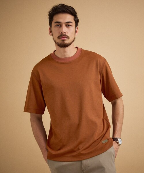 TAKEO KIKUCHI(タケオキクチ)の「リネン ライク ポンチ プルオーバー(Tシャツ/カットソー・メンズ・ネイビー/レンガ/ブラウン系その他/オフホワイト・04/03/02)」の15枚目の写真