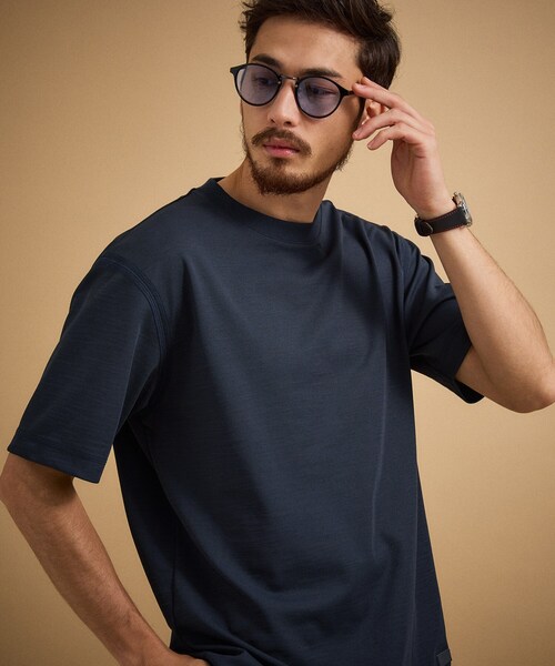 TAKEO KIKUCHI(タケオキクチ)の「リネン ライク ポンチ プルオーバー(Tシャツ/カットソー・メンズ・ネイビー/レンガ/ブラウン系その他/オフホワイト・04/03/02)」の18枚目の写真