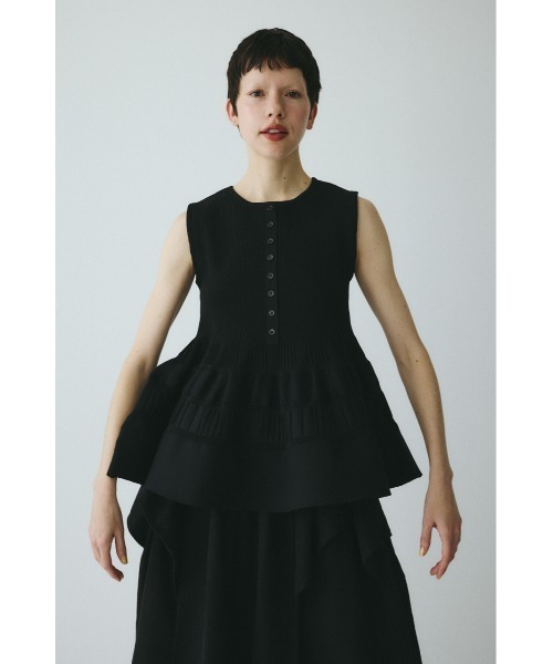 Peplum knit tops / ペプラムニットトップス（ニット/セーター