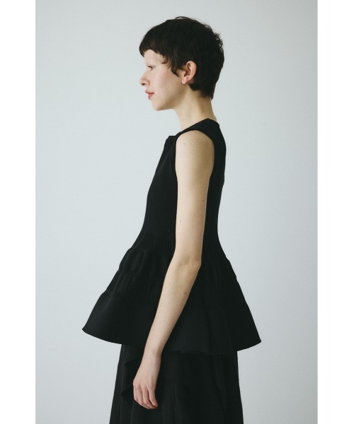 HeRIN.CYE(ヘリンドットサイ)の「Peplum knit tops / ペプラムニットトップス(ニット/セーター・レディース・ブラウン/グリーン/ブラック・FREE)」の8枚目の写真
