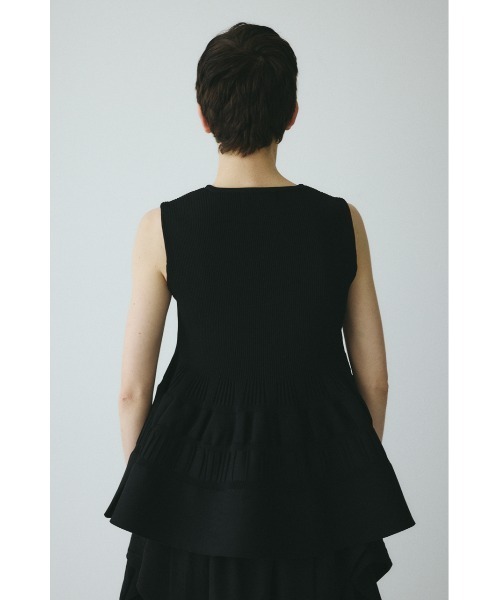 HeRIN.CYE(ヘリンドットサイ)の「Peplum knit tops / ペプラムニットトップス(ニット/セーター・レディース・ブラウン/グリーン/ブラック・FREE)」の9枚目の写真