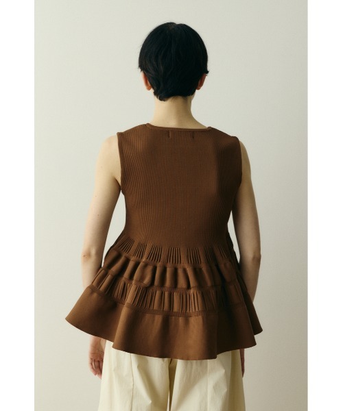 HeRIN.CYE(ヘリンドットサイ)の「Peplum knit tops / ペプラムニットトップス(ニット/セーター・レディース・ブラウン/グリーン/ブラック・FREE)」の17枚目の写真