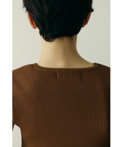 HeRIN.CYE(ヘリンドットサイ)の「Peplum knit tops / ペプラムニットトップス(ニット/セーター・レディース・ブラウン/グリーン/ブラック・FREE)」の20枚目の写真