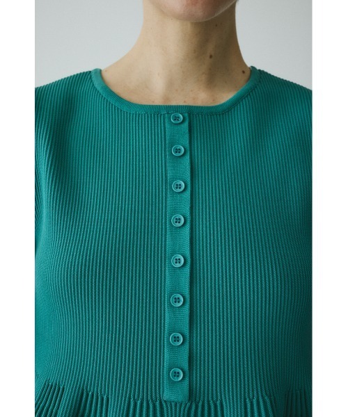 HeRIN.CYE(ヘリンドットサイ)の「Peplum knit tops / ペプラムニットトップス(ニット/セーター・レディース・ブラウン/グリーン/ブラック・FREE)」の12枚目の写真