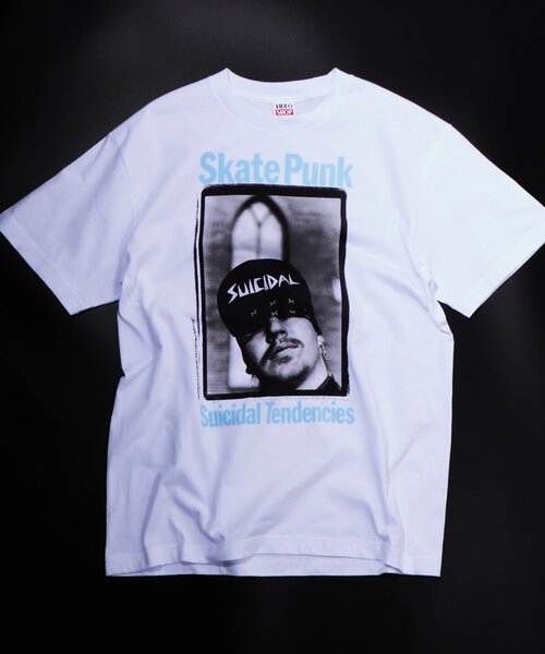 WHO'S WHO gallery(フーズフーギャラリー)の「【PETERANDERSON×VIDEO SHOP】Suicidal Tendencies(Tシャツ/カットソー・レディース・ホワイト・SMALL/MEDIUM)」の1枚目の写真