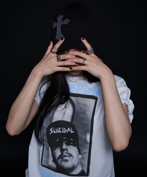 WHO'S WHO gallery(フーズフーギャラリー)の「【PETERANDERSON×VIDEO SHOP】Suicidal Tendencies(Tシャツ/カットソー・レディース・ホワイト・SMALL/MEDIUM)」の2枚目の写真