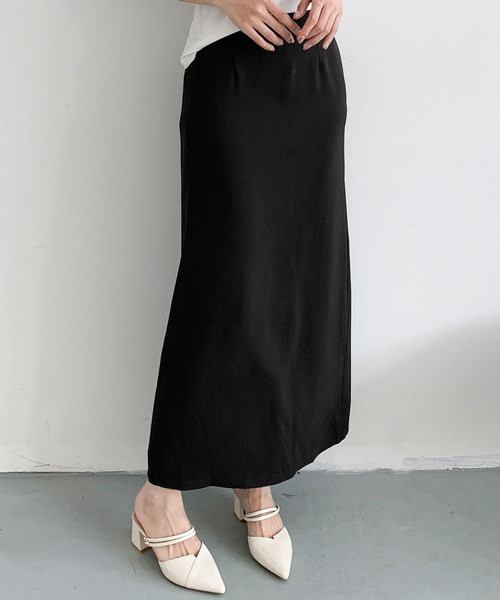 LOWO(ロワ)の「【S~Lサイズ展開】バックスリットIラインロングスカート(スカート・レディース・ベージュ/ブラウン/グレー/チャコールグレー/ブラック・S/M/L)」の14枚目の写真
