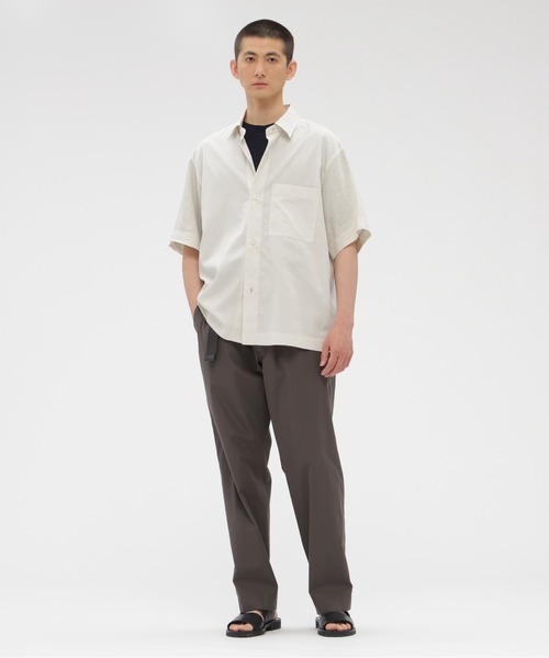 MARGARET HOWELL(マーガレットハウエル)の「FINE COTTON PIQUE SHIRTING Ⅱ(シャツ/ブラウス・メンズ・オフホワイト/ブラック・SMALL/MEDIUM/LARGE)」の3枚目の写真