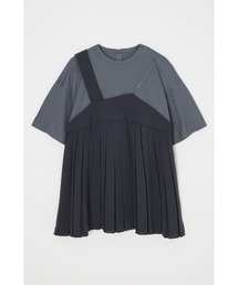 ASYMME TUCK HALF SLEEVE TOP（ニット/セーター）｜OMMO（オーエム