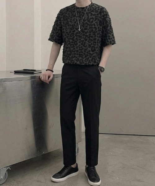 link lot（リンクロット）の「レオパード半袖ｔシャツ（Tシャツ/カットソー・メンズ・ブラック・M）」の6枚目の写真