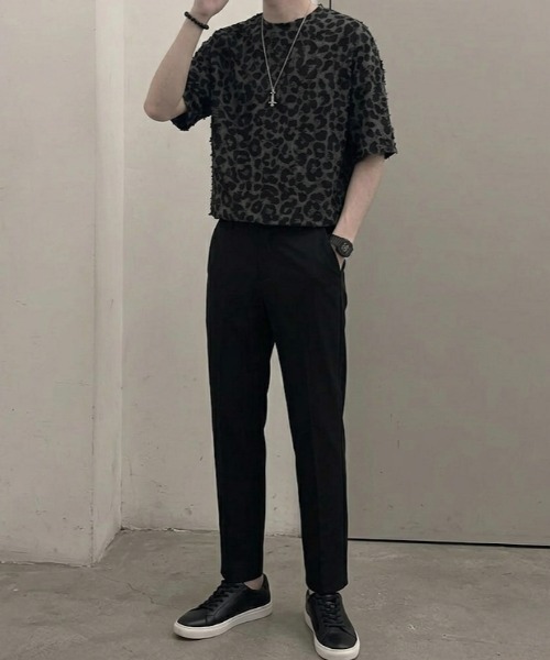 link lot(リンクロット)の「レオパード半袖tシャツ(Tシャツ/カットソー・メンズ・ブラック・M)」の7枚目の写真