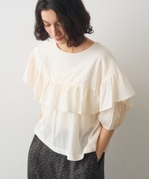 Crisp | front frill puff blouse / フロントフリルパフブラウス(シャツ/ブラウス)