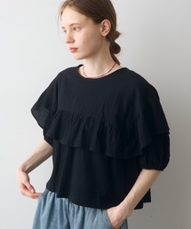 Crisp | front frill puff blouse / フロントフリルパフブラウス(シャツ/ブラウス)