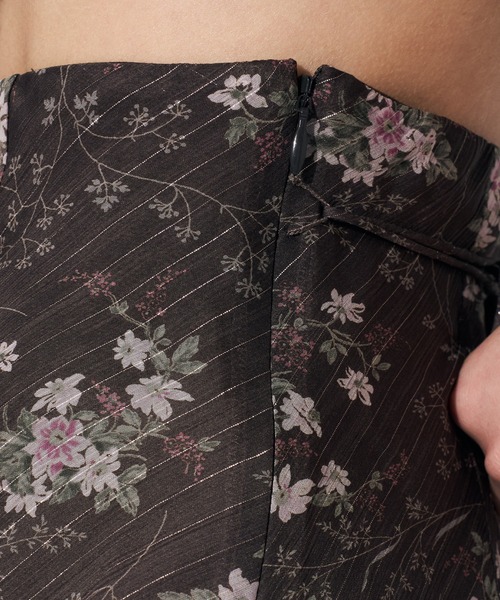 ME COUTURE(ミークチュール)の「Violetteラメシフォンスカート(スカート・レディース・ブラウン/ベビーピンク/アイボリー・1/0)」の21枚目の写真