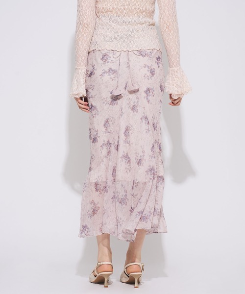 ME COUTURE(ミークチュール)の「Violetteラメシフォンスカート(スカート・レディース・ブラウン/ベビーピンク/アイボリー・1/0)」の14枚目の写真