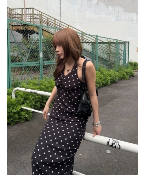 LAGUA GEM(ラグアジェム)の「HALTER NECK DOT ワンピース(ワンピース・レディース・ホワイト/ブラック・SMALL/MEDIUM)」の13枚目の写真