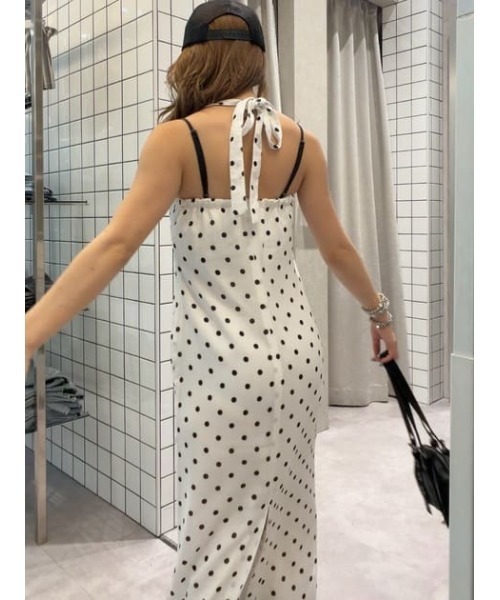 LAGUA GEM(ラグアジェム)の「HALTER NECK DOT ワンピース(ワンピース・レディース・ホワイト/ブラック・SMALL/MEDIUM)」の19枚目の写真