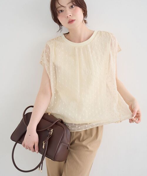 le.coeur blanc(ルクールブラン)の「ロングハンドルボストンバッグ(ボストンバッグ・レディース・グレイッシュベージュ/ブラック/ブラウン・FREE)」の4枚目の写真