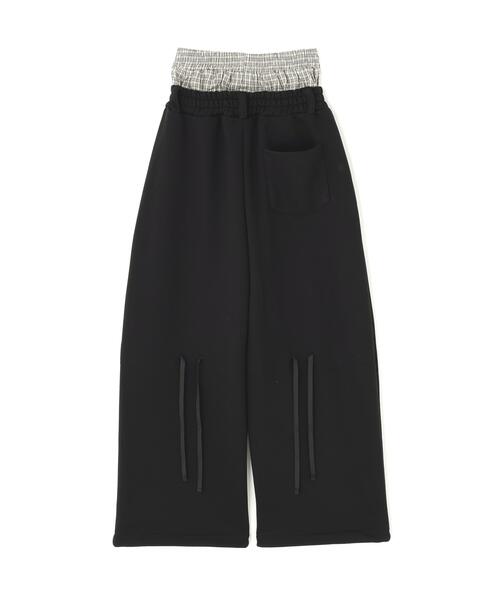 SIS（エスアイエス）の「SIS/エスアイエス/Layered Sweat Pants（スウェットパンツ・レディース・グレー/ブラック・F）」の3枚目の写真