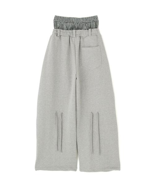 SIS（エスアイエス）の「SIS/エスアイエス/Layered Sweat Pants（スウェットパンツ・レディース・グレー/ブラック・F）」の6枚目の写真