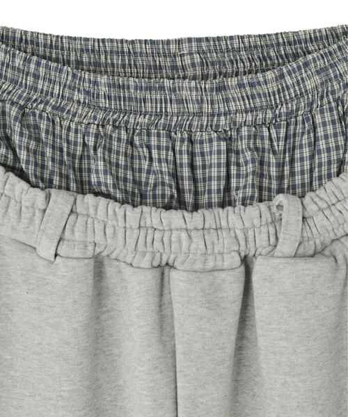 SIS（エスアイエス）の「SIS/エスアイエス/Layered Sweat Pants（スウェットパンツ・レディース・グレー/ブラック・F）」の7枚目の写真