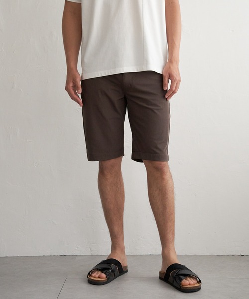 ikka(イッカ)の「【接触冷感】GOKU楽パンツ EASY STRETCH 冷感5Pショート(その他パンツ・メンズ・ブラウン/ホワイト/ブラック/セージグリーン/ベージュ/ネイビー・S/XL/L/M)」の1枚目の写真