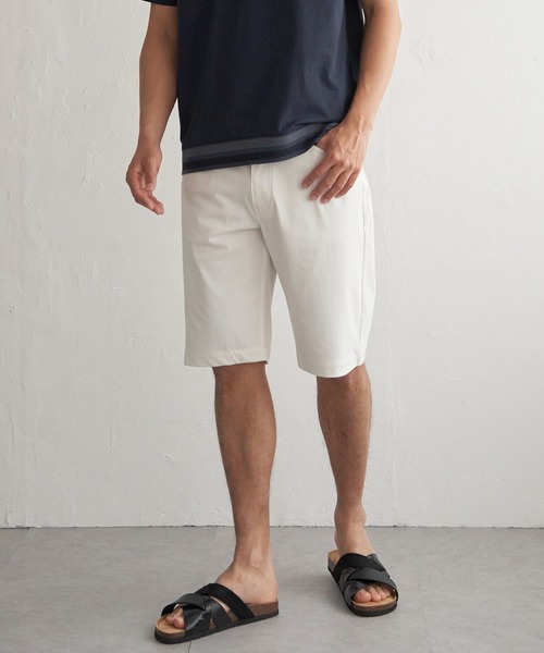ikka(イッカ)の「【接触冷感】GOKU楽パンツ EASY STRETCH 冷感5Pショート(その他パンツ・メンズ・ブラウン/ホワイト/ブラック/セージグリーン/ベージュ/ネイビー・S/XL/L/M)」の2枚目の写真