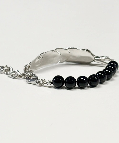 TMT(ティーエムティー)の「BRACELET(FEATHER)(ネックレス・メンズ・ブラック/ターコイズブルー/レッド・FREE)」の6枚目の写真