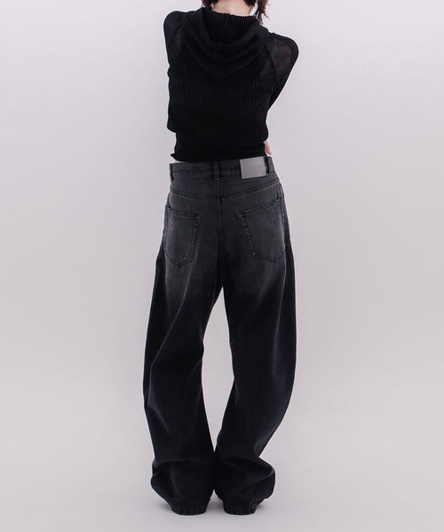 CONZ(コンズ)の「rib slim hoodie(パーカー・レディース・グレー/アイボリー/ブラック・FREE)」の7枚目の写真