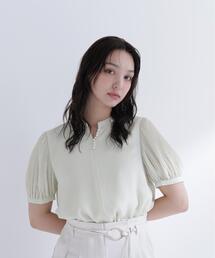 NATURAL BEAUTY BASIC | ラインパール楊柳ブラウス(シャツ/ブラウス)