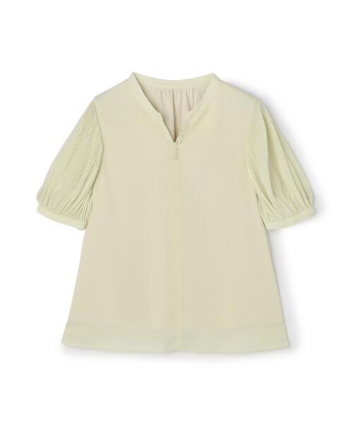 NATURAL BEAUTY BASIC(ナチュラルビューティーベーシック)の「ラインパール楊柳ブラウス(シャツ/ブラウス・レディース・ネイビー/ライトグリーン/オフホワイト・SMALL/MEDIUM)」の14枚目の写真