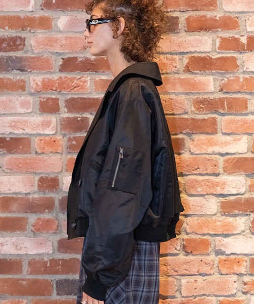 AULA AILA(アウラアイラ)の「トレンチライクブルゾン(ブルゾン・レディース・ネイビー/ライトカーキ/ブラック・0)」の14枚目の写真