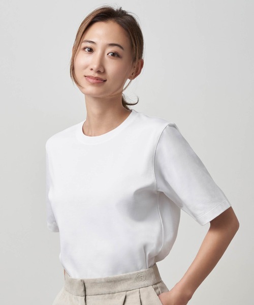 SP(エスピー)の「タイムレス Tee(WHT) WOMEN(Tシャツ/カットソー・レディース・ホワイト・SMALL/MEDIUM/LARGE)」の1枚目の写真