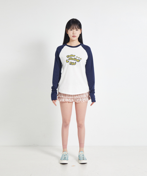COTTONREBIRTHCLUB(コットンリバースクラブ)の「ムーンスターラグランTシャツ(ネイビー)(Tシャツ/カットソー・レディース・その他・FREE)」の1枚目の写真